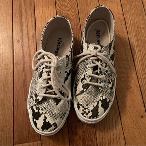 Superga Taupe Snake Sneaker